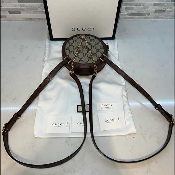 Gucci Ophidia GG Mini Supreme Backpack Bag Beige 598661 - Picture 8 of 8